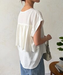 Chez toi | バックフリルスキッパーブラウス(シャツ/ブラウス)