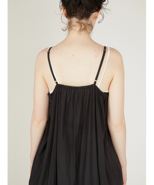 crinkle crinkle crinkle(クリンクルクリンクルクリンクル)の「【crinkle crinkle crinkle】liver lace vintage like cami dress/リヴァーレースヴィンテージライクキャミドレス(ワンピース・レディース・ブラック/ドット・FREE)」の6枚目の写真