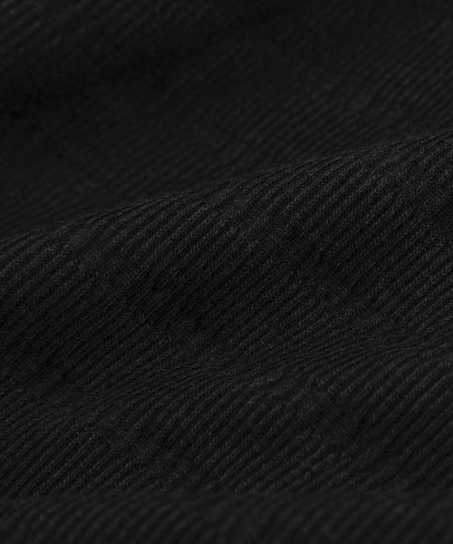 LETTERCOMO（レテルコモ）の「エアウェーブシャールストライプ半袖Tシャツブラック（Tシャツ/カットソー・メンズ・ブラック・LARGE/MEDIUM）」の6枚目の写真