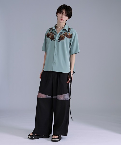 Ellno Loset(エルノロゼット)の「ハトメベルトガラキリカエパンツ(スラックス・メンズ・チャコール/ブラック・X-SMALL/LARGE/MEDIUM/SMALL)」の17枚目の写真
