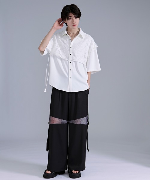 Ellno Loset(エルノロゼット)の「ハトメベルトガラキリカエパンツ(スラックス・メンズ・チャコール/ブラック・X-SMALL/LARGE/MEDIUM/SMALL)」の18枚目の写真
