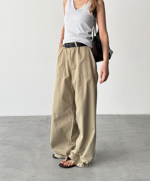 CANAL JEAN(キャナルジーン)の「El mar ソフトツイルベイカーパンツ(その他パンツ・レディース・ホワイト/ベージュ・SMALL/MEDIUM)」の3枚目の写真