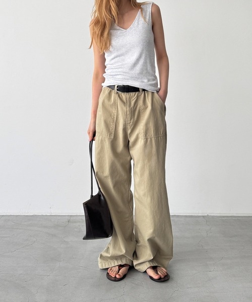 CANAL JEAN(キャナルジーン)の「El mar ソフトツイルベイカーパンツ(その他パンツ・レディース・ホワイト/ベージュ・SMALL/MEDIUM)」の5枚目の写真