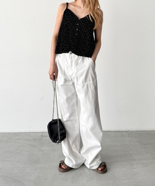 CANAL JEAN(キャナルジーン)の「El mar ソフトツイルベイカーパンツ(その他パンツ・レディース・ホワイト/ベージュ・SMALL/MEDIUM)」の11枚目の写真