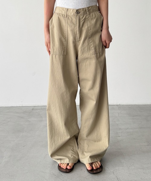 CANAL JEAN(キャナルジーン)の「El mar ソフトツイルベイカーパンツ(その他パンツ・レディース・ホワイト/ベージュ・SMALL/MEDIUM)」の12枚目の写真