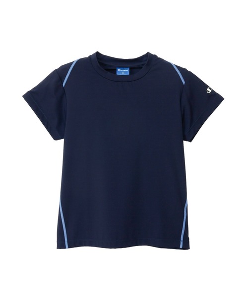 Champion(チャンピオン)の「【Champion/チャンピオン】レディース ショートスリーブTシャツ(Tシャツ/カットソー・レディース・チャコール/ベージュ系1/ダークネイビー・LARGE/MEDIUM)」の3枚目の写真