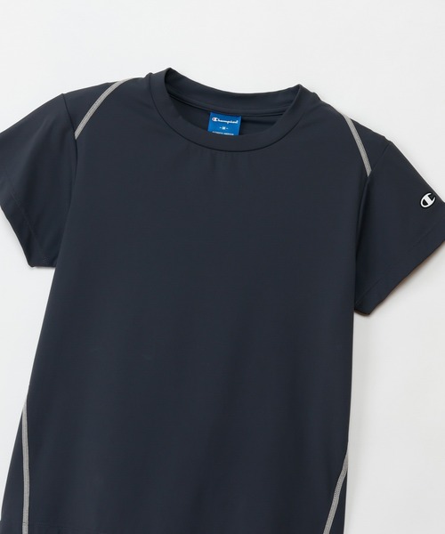 Champion(チャンピオン)の「【Champion/チャンピオン】レディース ショートスリーブTシャツ(Tシャツ/カットソー・レディース・チャコール/ベージュ系1/ダークネイビー・LARGE/MEDIUM)」の10枚目の写真