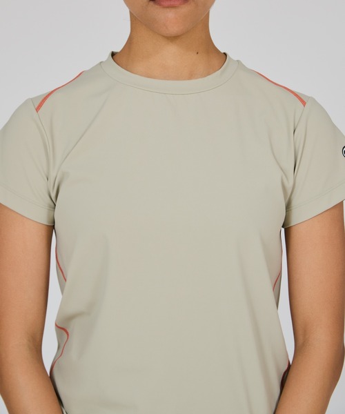 Champion(チャンピオン)の「【Champion/チャンピオン】レディース ショートスリーブTシャツ(Tシャツ/カットソー・レディース・チャコール/ベージュ系1/ダークネイビー・LARGE/MEDIUM)」の22枚目の写真