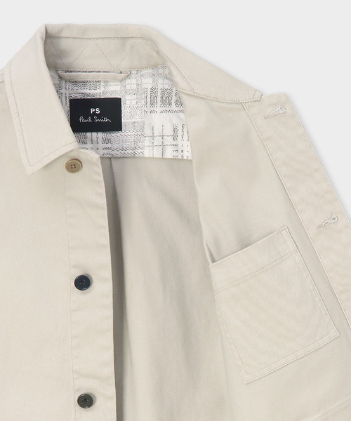 PS Paul Smith(ピーエスポールスミス)の「カラーボタン ストレッチデニム カバーオール / 262109 908Z(カバーオール・メンズ・オフホワイト/ブラック・MEDIUM/X-LARGE/LARGE)」の12枚目の写真
