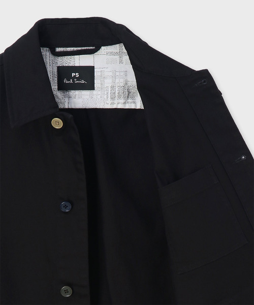 PS Paul Smith(ピーエスポールスミス)の「カラーボタン ストレッチデニム カバーオール / 262109 908Z(カバーオール・メンズ・オフホワイト/ブラック・MEDIUM/X-LARGE/LARGE)」の7枚目の写真
