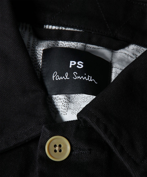 PS Paul Smith(ピーエスポールスミス)の「カラーボタン ストレッチデニム カバーオール / 262109 908Z(カバーオール・メンズ・オフホワイト/ブラック・MEDIUM/X-LARGE/LARGE)」の8枚目の写真