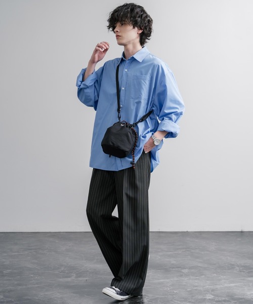 MEI(メイ)の「MEI メイ BOTTLE SHOULDER 2WAYドローコードショルダーバッグ/ハンドバッグ(ショルダーバッグ・メンズ・ブラック・FREE)」の10枚目の写真