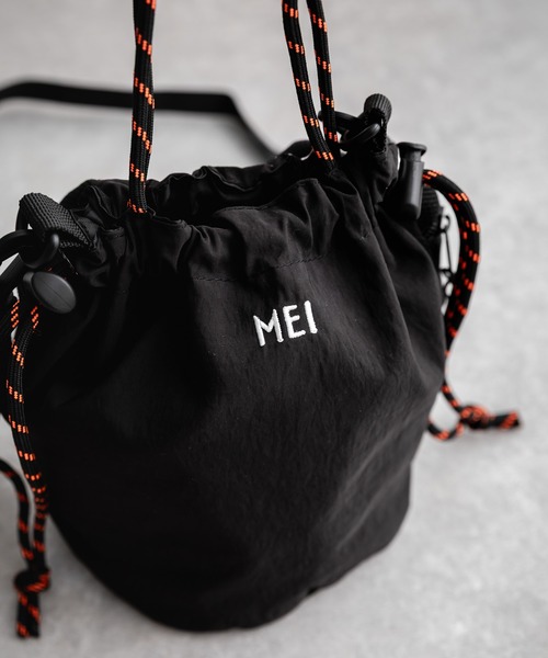 MEI(メイ)の「MEI メイ BOTTLE SHOULDER 2WAYドローコードショルダーバッグ/ハンドバッグ(ショルダーバッグ・メンズ・ブラック・FREE)」の17枚目の写真