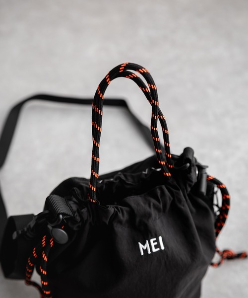 MEI(メイ)の「MEI メイ BOTTLE SHOULDER 2WAYドローコードショルダーバッグ/ハンドバッグ(ショルダーバッグ・メンズ・ブラック・FREE)」の18枚目の写真
