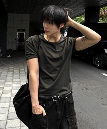 COSYHARU（コシハル）の「プレミアムエッセンシャルクロップマッスルT（Tシャツ/カットソー）」