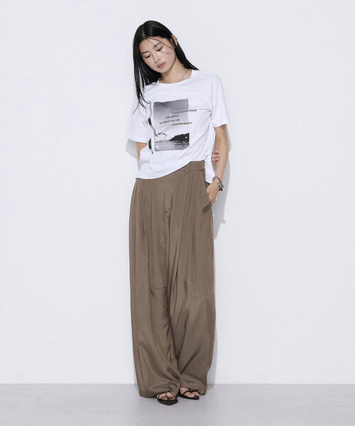 COMME CA(コムサ)の「〔 Sサイズ 〕 スーピマコットンポンチ Tシャツ(Tシャツ/カットソー・レディース・ホワイト・5号)」の3枚目の写真