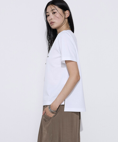 COMME CA(コムサ)の「〔 Sサイズ 〕 スーピマコットンポンチ Tシャツ(Tシャツ/カットソー・レディース・ホワイト・5号)」の6枚目の写真