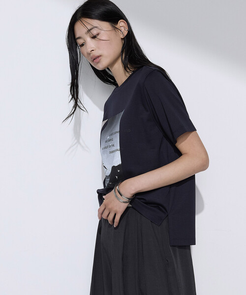COMME CA(コムサ)の「〔 Sサイズ 〕 スーピマコットンポンチ Tシャツ(Tシャツ/カットソー・レディース・ホワイト・5号)」の13枚目の写真
