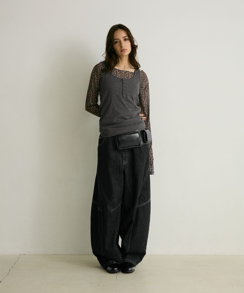 PBLIM(ページボーイリム)の「《UNISEX》ベルトバッグ(ボディバッグ/ウエストポーチ・レディース・ブラック/ブラウン・FREE)」の7枚目の写真