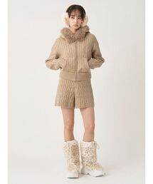 【セットアップ対応】ニットショートパンツ