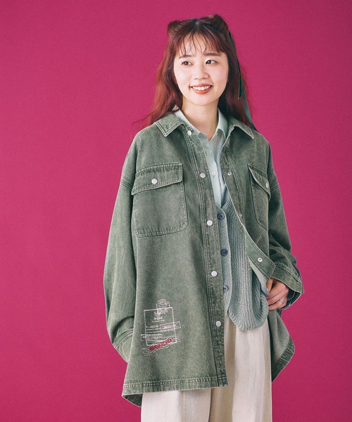 Denim BIG снэп‑ботаника футболка 1023546