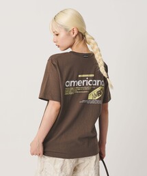 Americana AMRCNロゴ Tシャツ ブラウン AMERICANA（アメリカーナ）のファッション通販 - ZOZOTOWN（カラー