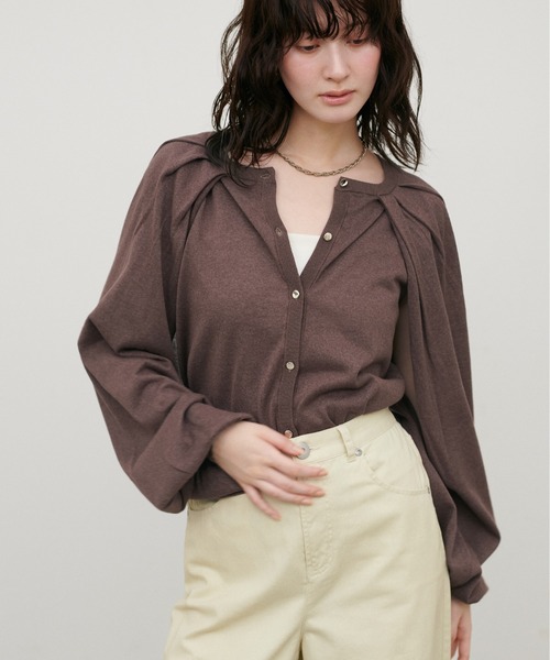 LARUTA(ラルータ)の「【LARUTA】着回しいろいろニットカーディガン(カーディガン/ボレロ・レディース・ブラック/ブラウン/オフホワイト・FREE)」の1枚目の写真