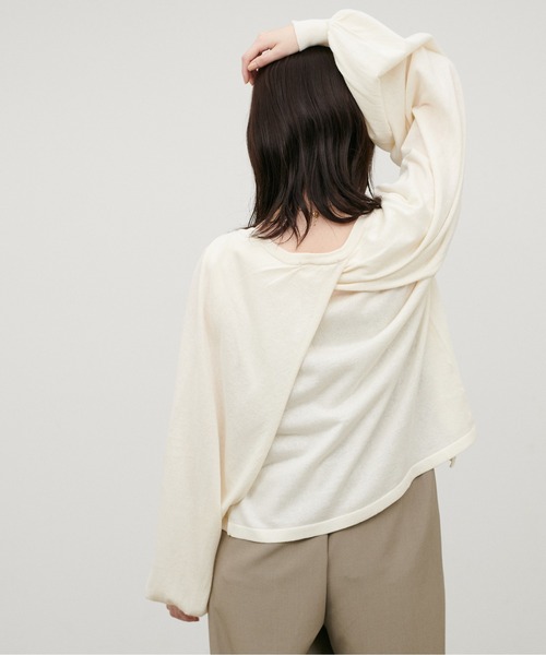LARUTA(ラルータ)の「【LARUTA】着回しいろいろニットカーディガン(カーディガン/ボレロ・レディース・ブラック/ブラウン/オフホワイト・FREE)」の5枚目の写真
