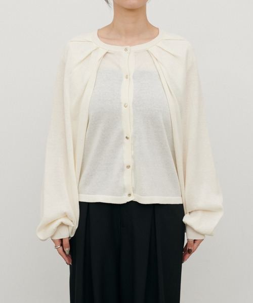 LARUTA(ラルータ)の「【LARUTA】着回しいろいろニットカーディガン(カーディガン/ボレロ・レディース・ブラック/ブラウン/オフホワイト・FREE)」の21枚目の写真