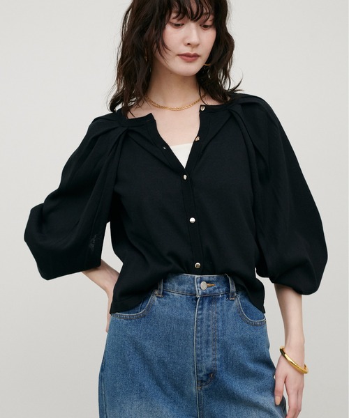 LARUTA(ラルータ)の「【LARUTA】着回しいろいろニットカーディガン(カーディガン/ボレロ・レディース・ブラック/ブラウン/オフホワイト・FREE)」の10枚目の写真