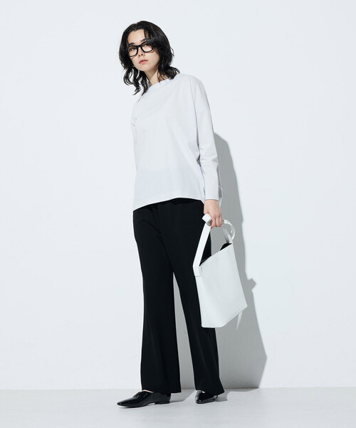 COMME CA(コムサ)の「〔 TALLサイズ 〕 トリアセダブルクロス パンツ(その他パンツ・レディース・グレイッシュベージュ/ブラック・15号/13号)」の7枚目の写真