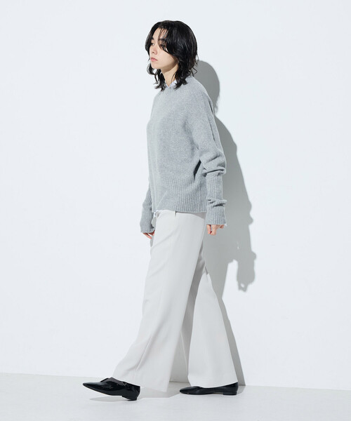 COMME CA(コムサ)の「〔 TALLサイズ 〕 トリアセダブルクロス パンツ(その他パンツ・レディース・グレイッシュベージュ/ブラック・15号/13号)」の12枚目の写真