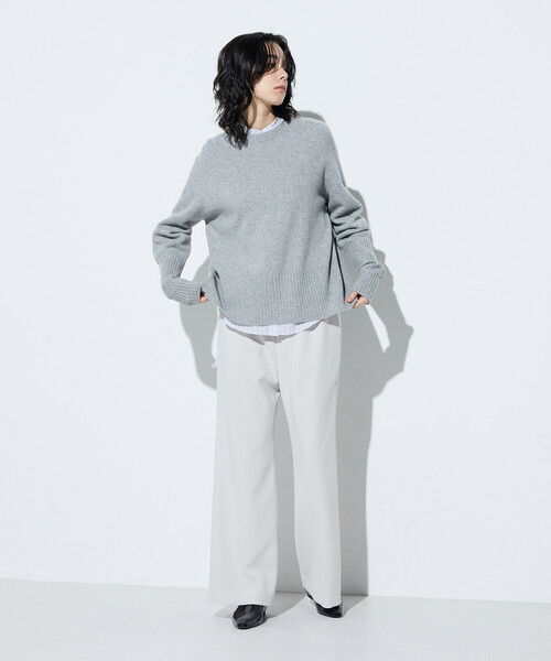 COMME CA(コムサ)の「〔 TALLサイズ 〕 トリアセダブルクロス パンツ(その他パンツ・レディース・グレイッシュベージュ/ブラック・15号/13号)」の13枚目の写真