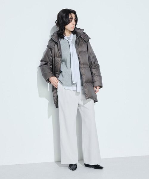 COMME CA(コムサ)の「〔 TALLサイズ 〕 トリアセダブルクロス パンツ(その他パンツ・レディース・グレイッシュベージュ/ブラック・15号/13号)」の14枚目の写真