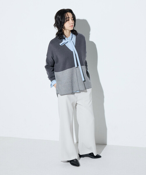 COMME CA(コムサ)の「〔 TALLサイズ 〕 トリアセダブルクロス パンツ(その他パンツ・レディース・グレイッシュベージュ/ブラック・15号/13号)」の17枚目の写真