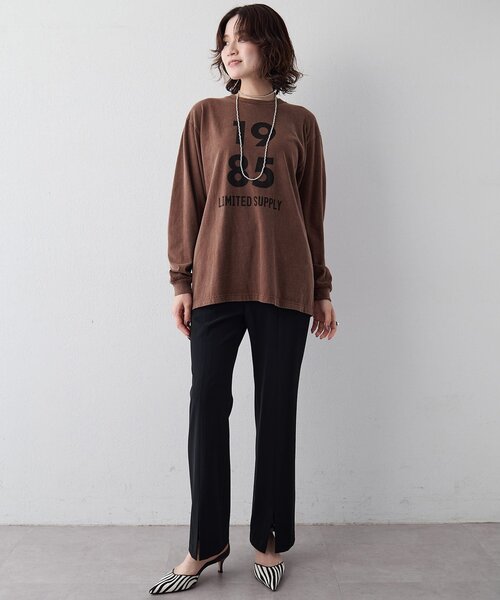 Whim Gazette(ウィムガゼット)の「UVフロントスリットパンツ(その他パンツ・レディース・ブラック/グレイッシュベージュ・38/36/34)」の21枚目の写真