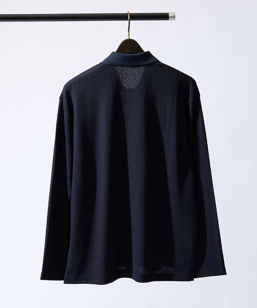 ABAHOUSE GRAY(アバハウスグレイ)の「【アンサンブル対応】ピケパイル カーディガン/シャツ(カーディガン/ボレロ・メンズ・ネイビー・46/48)」の4枚目の写真