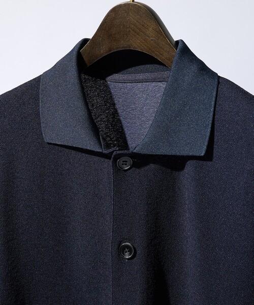 ABAHOUSE GRAY(アバハウスグレイ)の「【アンサンブル対応】ピケパイル カーディガン/シャツ(カーディガン/ボレロ・メンズ・ネイビー・46/48)」の5枚目の写真