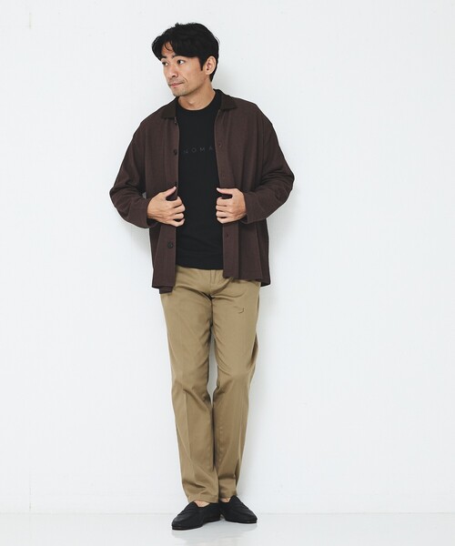 ABAHOUSE GRAY(アバハウスグレイ)の「【アンサンブル対応】ピケパイル カーディガン/シャツ(カーディガン/ボレロ・メンズ・ネイビー/ブラウン/チャコールグレー・46/48)」の18枚目の写真