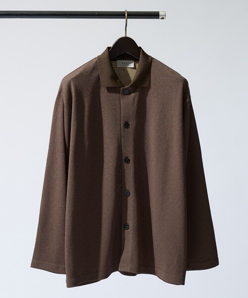 ABAHOUSE GRAY(アバハウスグレイ)の「【アンサンブル対応】ピケパイル カーディガン/シャツ(カーディガン/ボレロ・メンズ・ネイビー/ブラウン/チャコールグレー・46/48)」の21枚目の写真