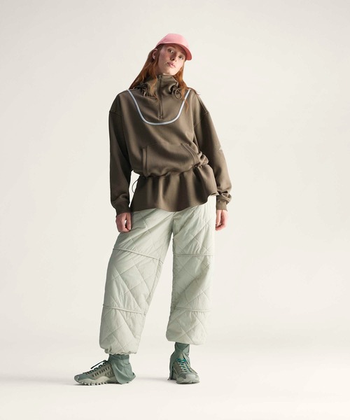 adidas by Stella McCartney(アディダスバイステラマッカートニー)の「adidas By Stella McCartney ペプラム フーディー / ハーフジップ / アディダス adidas(パーカー・レディース・ブラウン・SMALL/LARGE/MEDIUM/X-LARGE)」の7枚目の写真