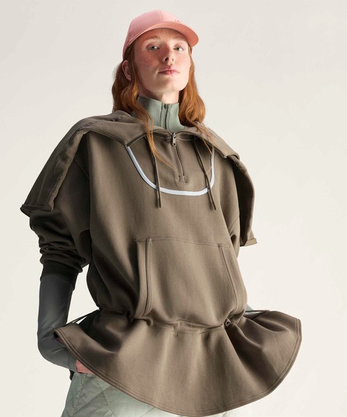 adidas by Stella McCartney(アディダスバイステラマッカートニー)の「adidas By Stella McCartney ペプラム フーディー / ハーフジップ / アディダス adidas(パーカー・レディース・ブラウン・SMALL/LARGE/MEDIUM/X-LARGE)」の11枚目の写真