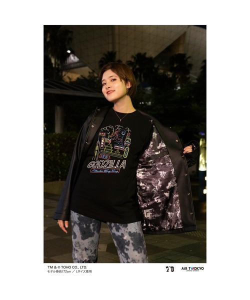 AIR TWOKYO(エアトゥーキョー)の「ゴジラ 70 周年記念 平成・VS シリーズ 合皮ジャケット(ゴジラ VS デストロイア)(ライダースジャケット・メンズ・ブラック・LARGE/X-LARGE)」の10枚目の写真