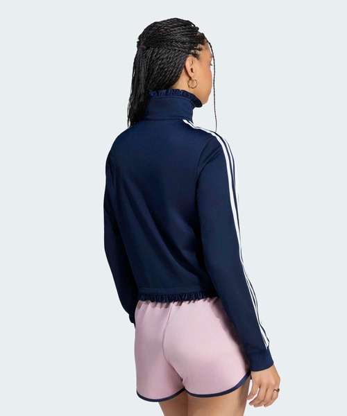 adidas(アディダス)の「プリーツ ファイヤーバード トラックトップ / ジャージ / トラックジャケット / アディダスオリジナルス adidas Originals(ジャージ・レディース・ネイビー・XX-LARGE/LARGE/MEDIUM/SMALL/X-LARGE/X-SMALL)」の2枚目の写真