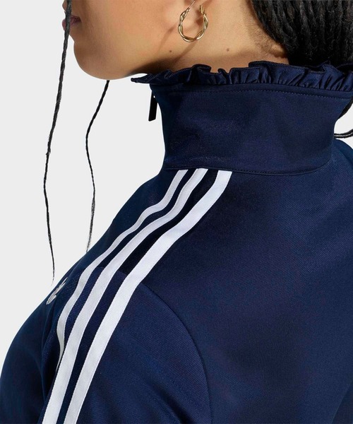 adidas(アディダス)の「プリーツ ファイヤーバード トラックトップ / ジャージ / トラックジャケット / アディダスオリジナルス adidas Originals(ジャージ・レディース・ネイビー・XX-LARGE/LARGE/MEDIUM/SMALL/X-LARGE/X-SMALL)」の4枚目の写真