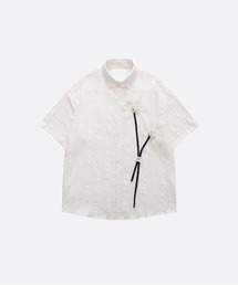 Emboss Flower Jacquard Shirt