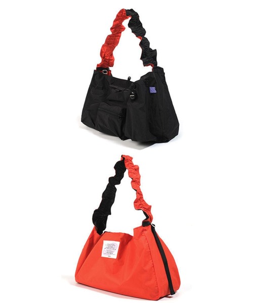 OFFWINTER(オフウィンター)の「【OFFWINTER】マルチポケット アーバンコミューター 2WAY リバーシブル ショルダーバッグ(ショルダーバッグ・メンズ・ブラック/グリーン/マルチ/ブラック系その他/レオパード・FREE)」の2枚目の写真