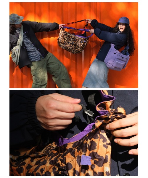 OFFWINTER(オフウィンター)の「【OFFWINTER】マルチポケット アーバンコミューター 2WAY リバーシブル ショルダーバッグ(ショルダーバッグ・メンズ・ブラック/グリーン/マルチ/ブラック系その他/レオパード・FREE)」の18枚目の写真