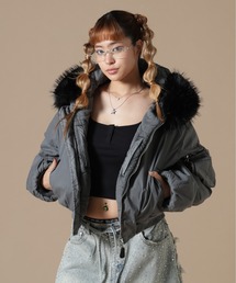 L.H.P | DankeSchon/ダンケシェーン/WOMEN COTTN NYLON FUR BLOUSON(ブルゾン)