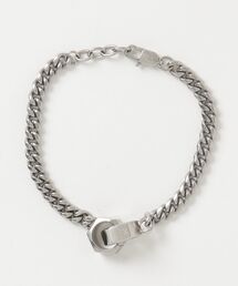 ARMANI EXCHANGE（アルマーニエクスチェンジ）の「【A|X アルマーニ エクスチェンジ】つや消しシルバー調ステンレススチールIDブレスレット(Silver)_AXG0182040（ブレスレット）」